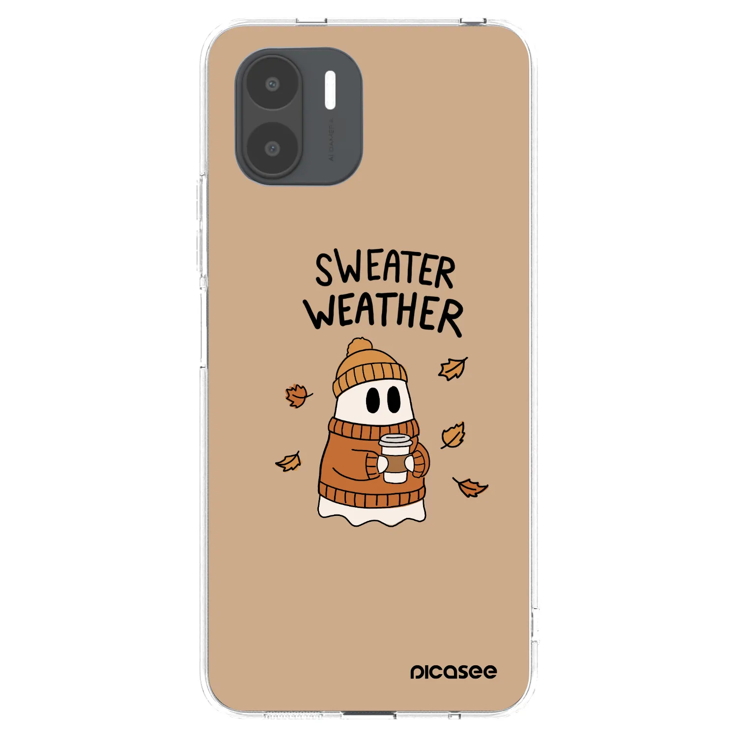 Picasee Xiaomi Redmi A2 Hülle - Transparentes Silikon - Sweater ghost