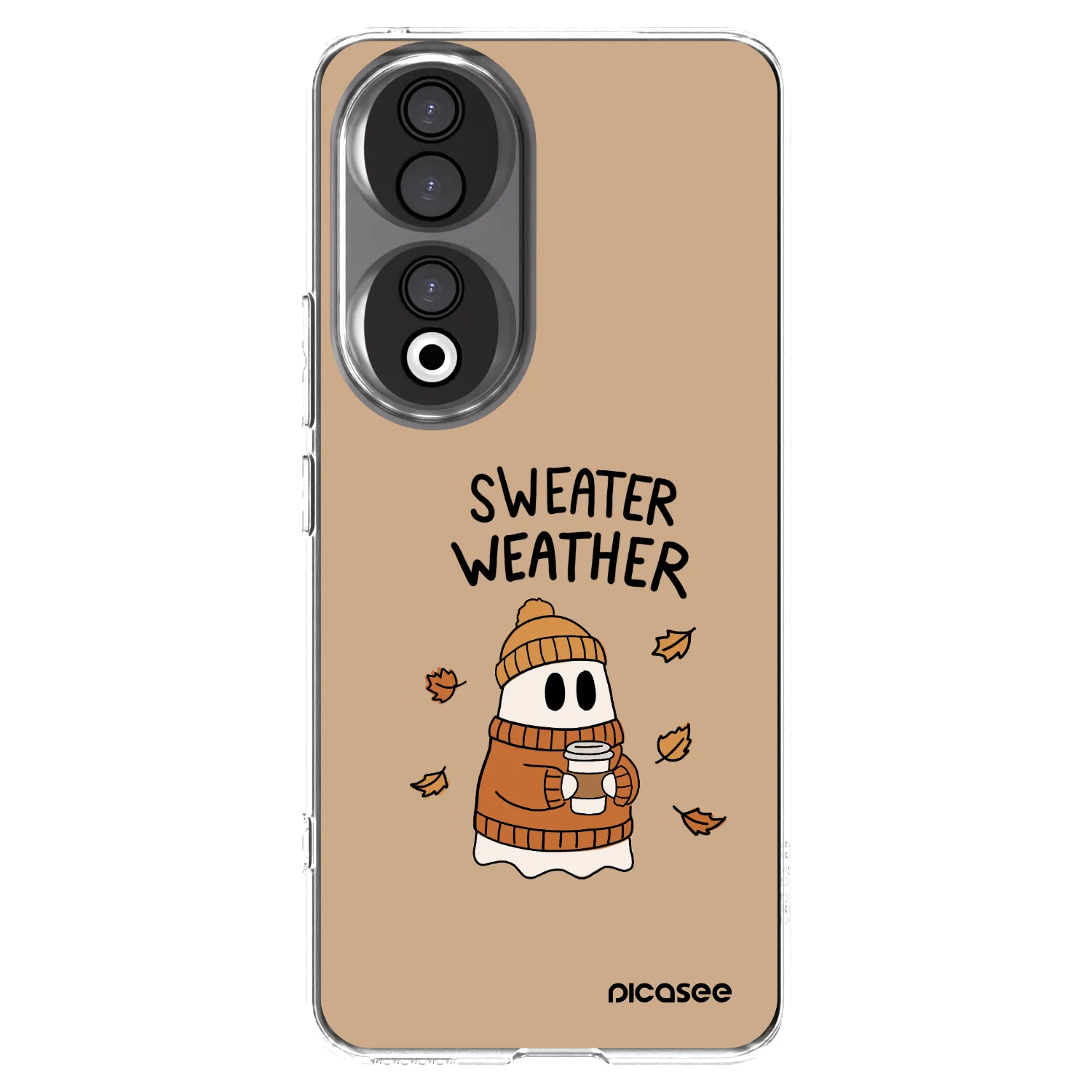 Picasee Honor 90 5G Hülle - Transparentes Silikon - Sweater ghost