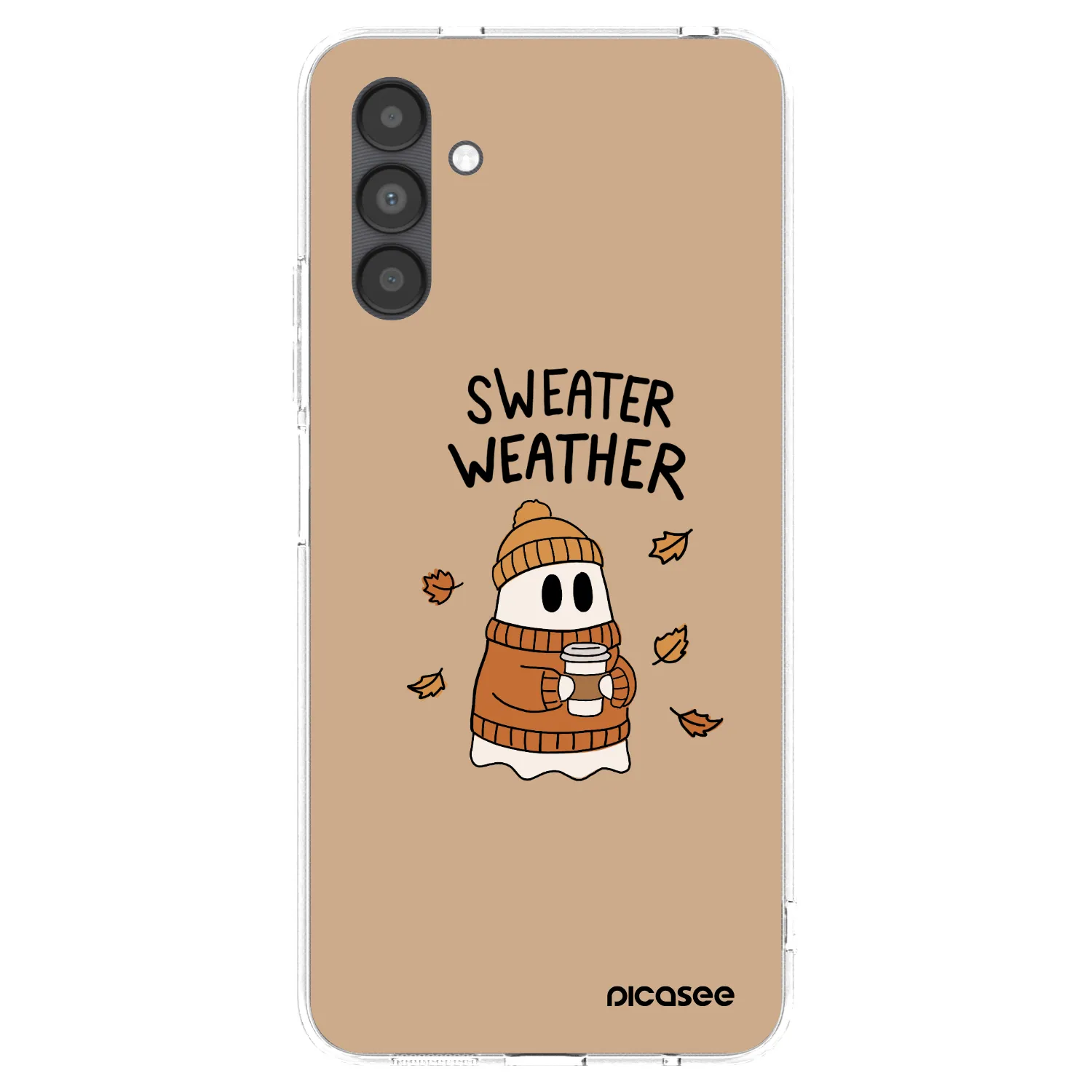 Picasee Samsung Galaxy A04s A047F Hülle - Transparentes Silikon - Sweater ghost