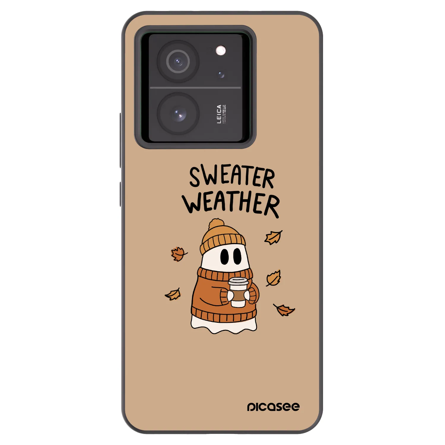 Picasee Xiaomi 13T Hülle - Schwarzes Silikon - Sweater ghost