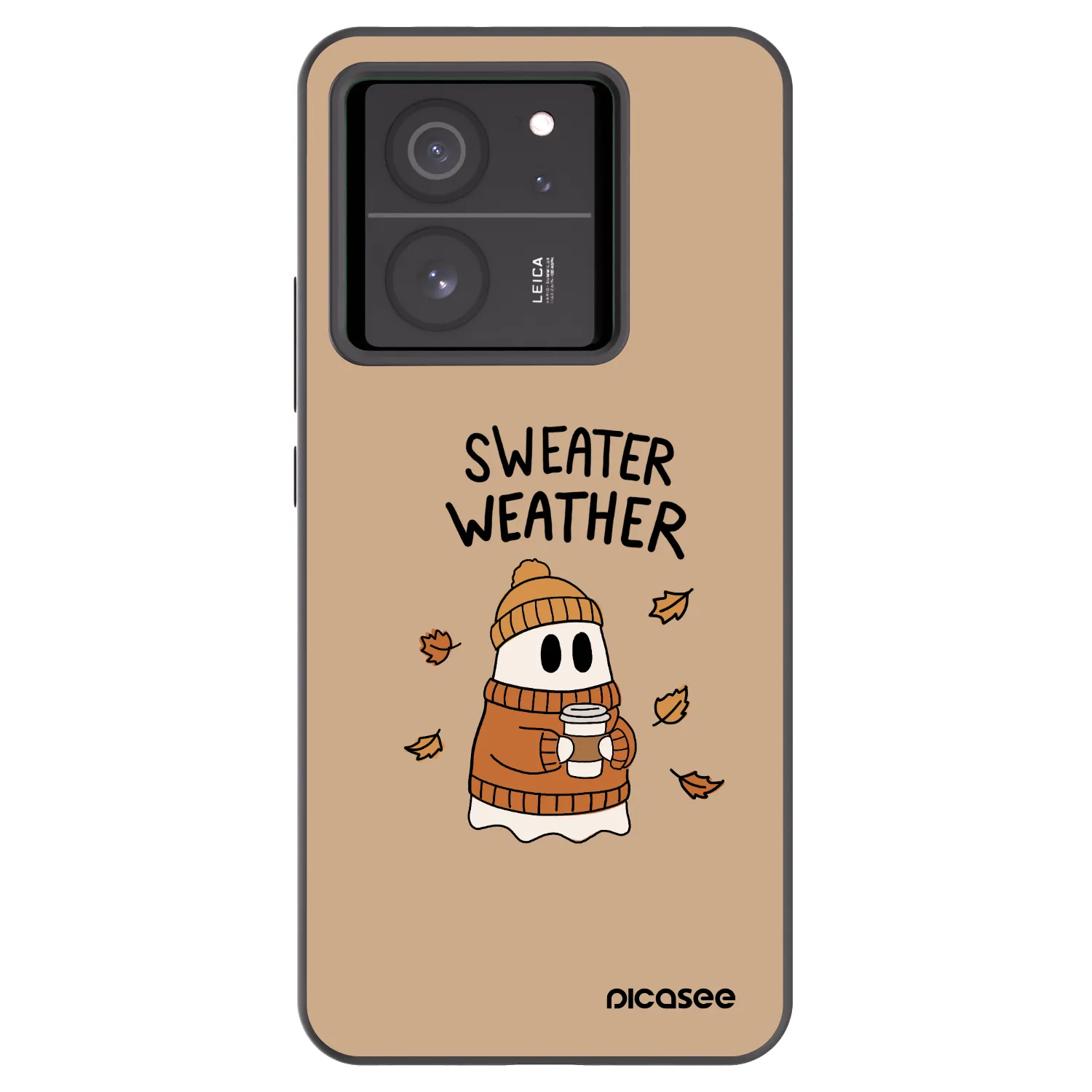 Picasee Xiaomi 13T Pro Hülle - Schwarzes Silikon - Sweater ghost