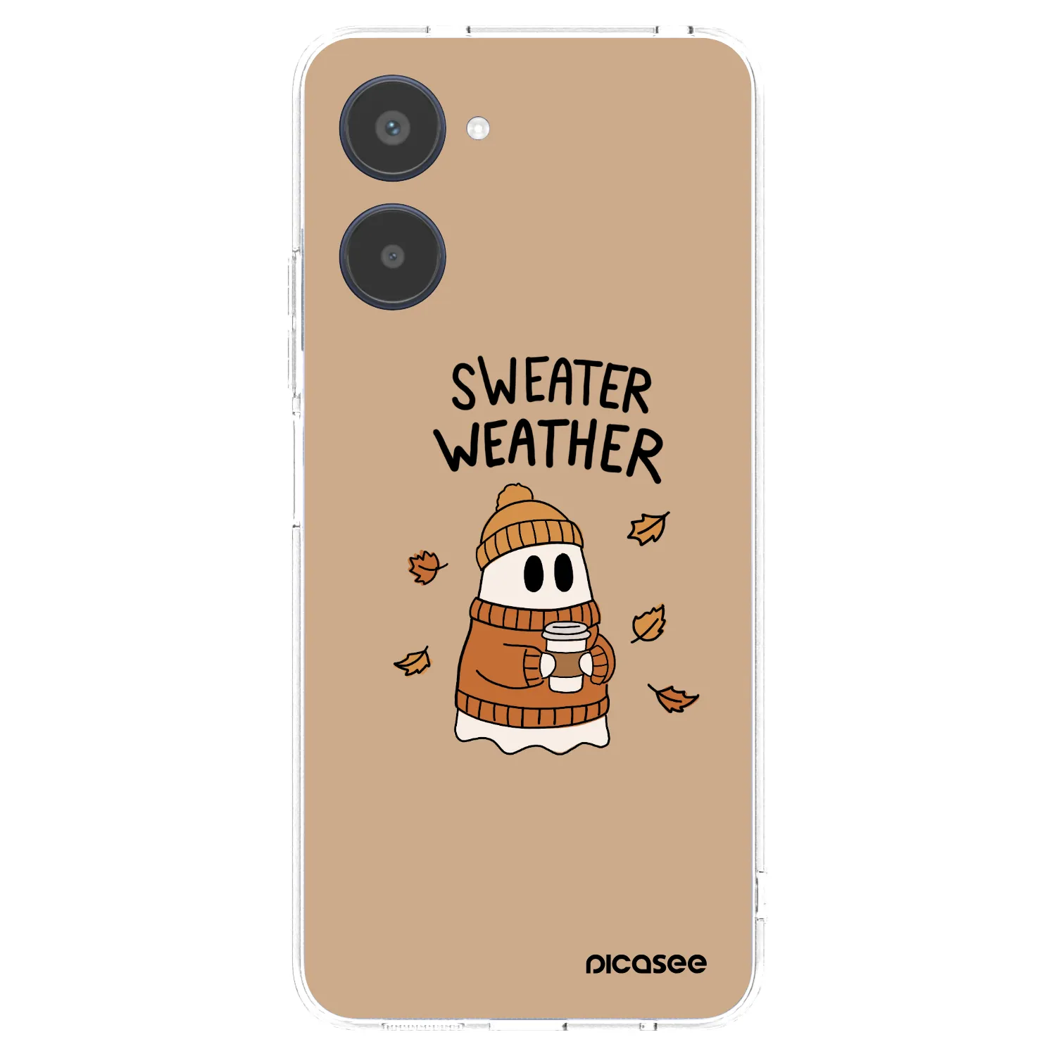 Picasee Realme 10 4G Hülle - Transparentes Silikon - Sweater ghost