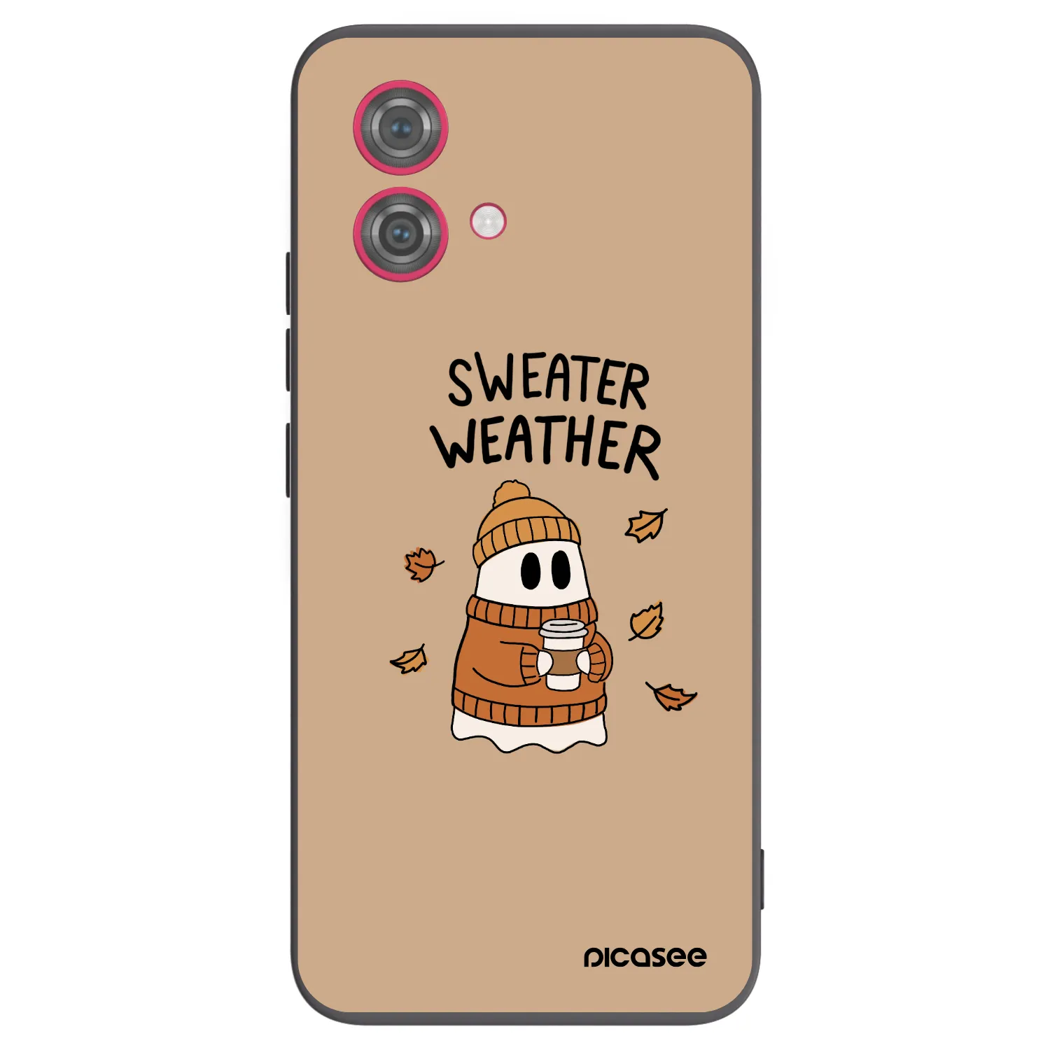 Picasee Motorola Moto G84 5G Hülle - Schwarzes Silikon - Sweater ghost