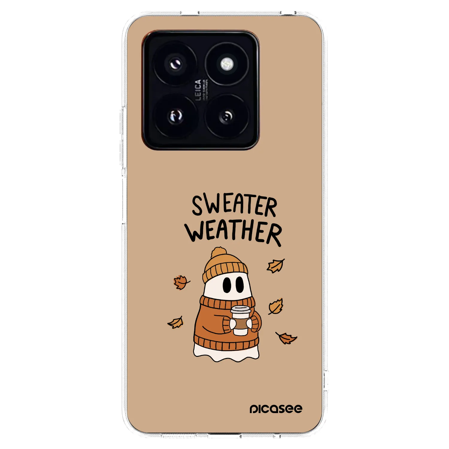 Picasee Xiaomi 14 Pro Hülle - Transparentes Silikon - Sweater ghost