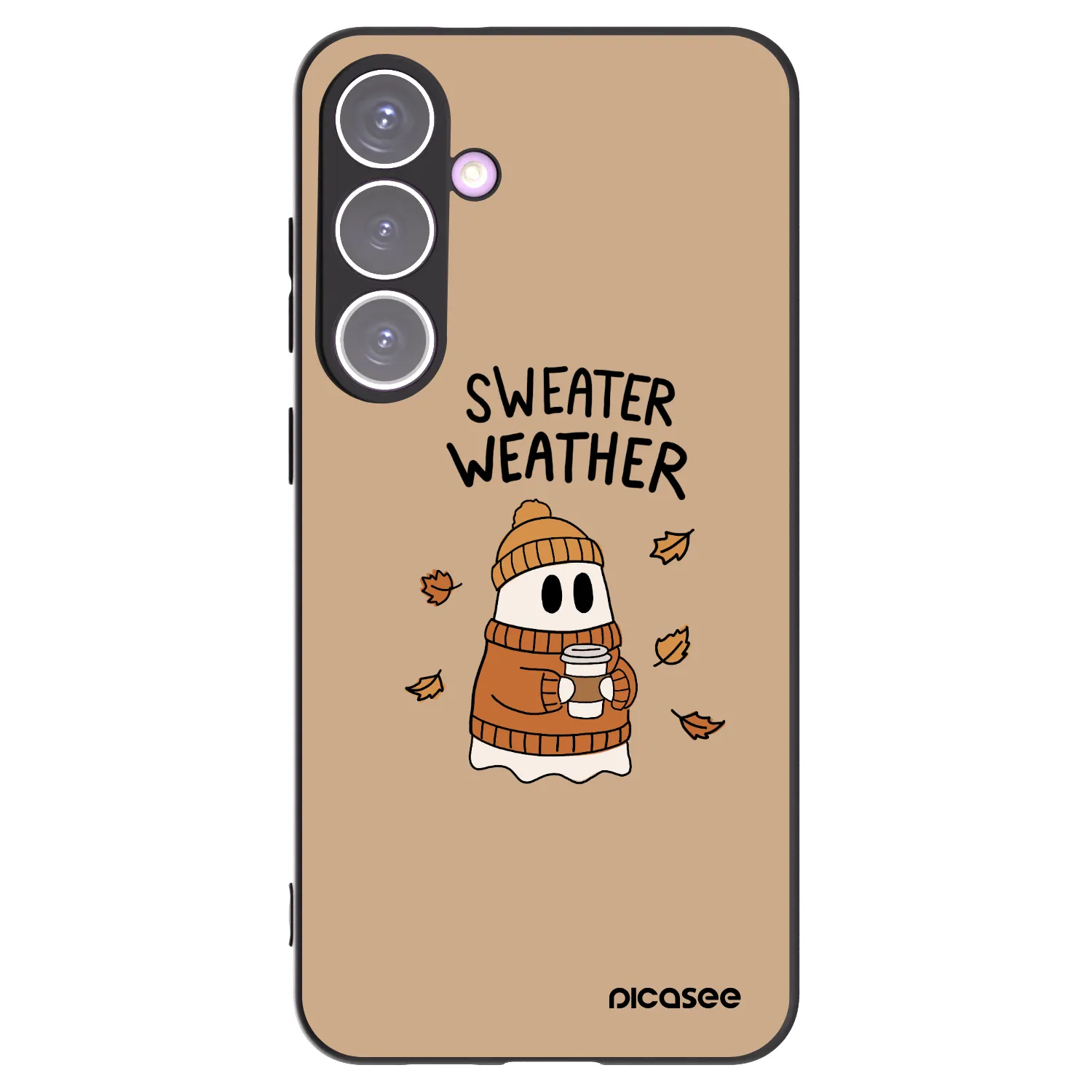 Picasee Samsung Galaxy S24+ S926B 5G Hülle - Schwarzes Silikon - Sweater ghost