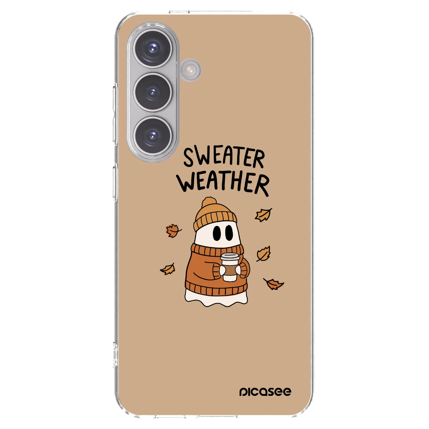 Picasee Samsung Galaxy S24 S921B 5G Hülle - Transparentes Silikon - Sweater ghost