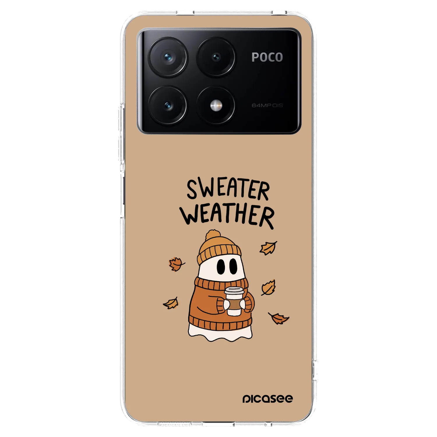 Picasee Xiaomi Poco X6 Pro Hülle - Transparentes Silikon - Sweater ghost