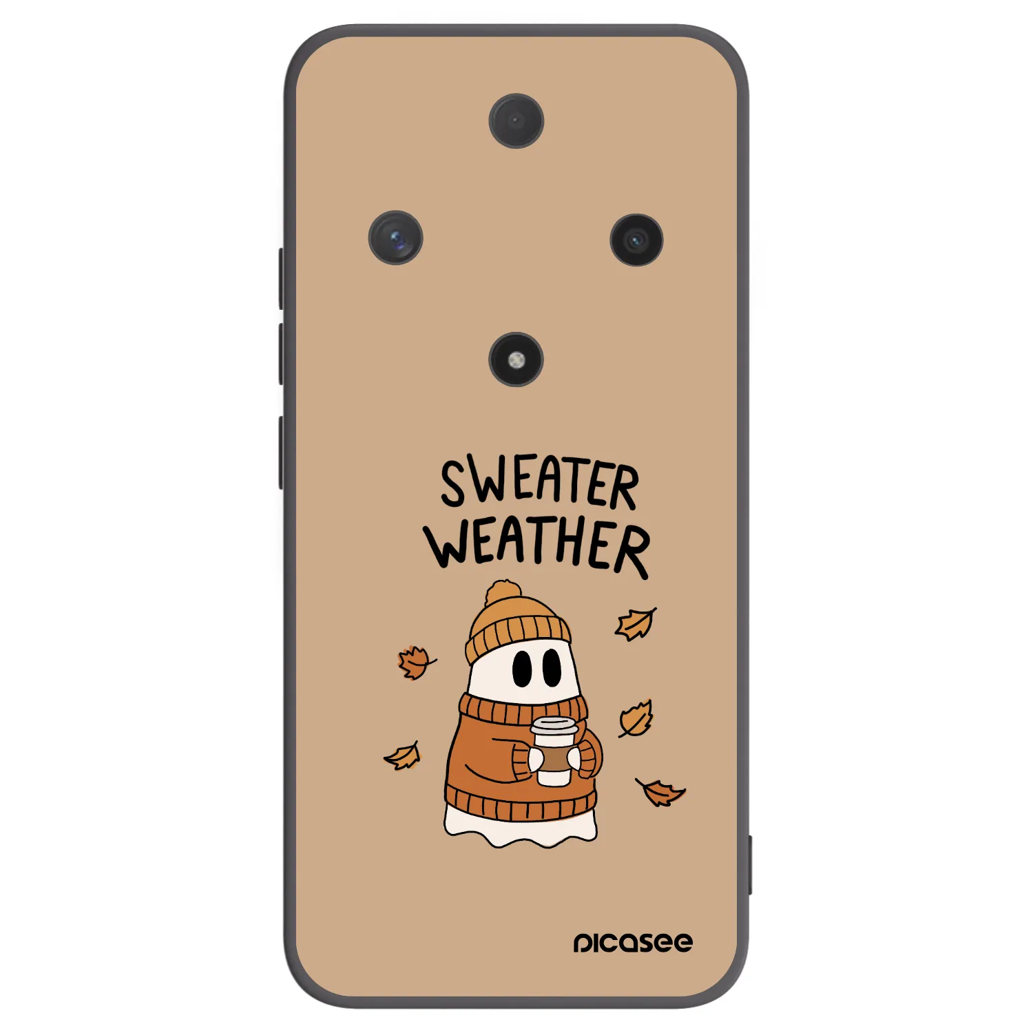 Picasee Honor Magic6 Lite 5G Hülle - Schwarzes Silikon - Sweater ghost