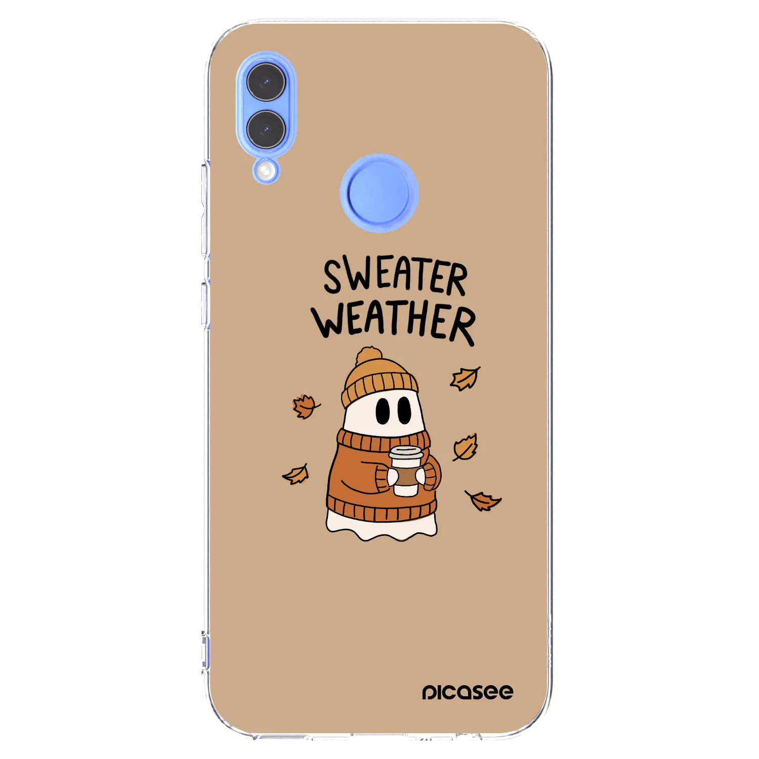 Picasee Huawei P Smart 2019 Hülle - Transparentes Silikon - Sweater ghost