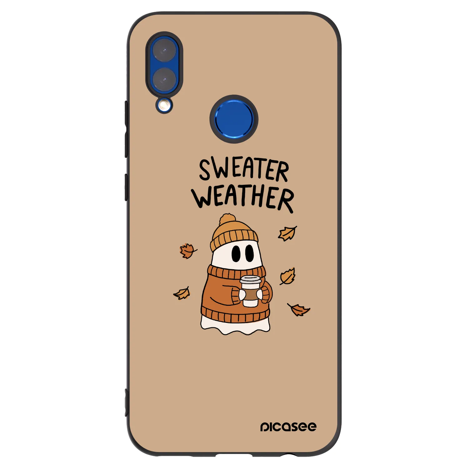 Picasee Honor 10 Lite Hülle - Schwarzes Silikon - Sweater ghost