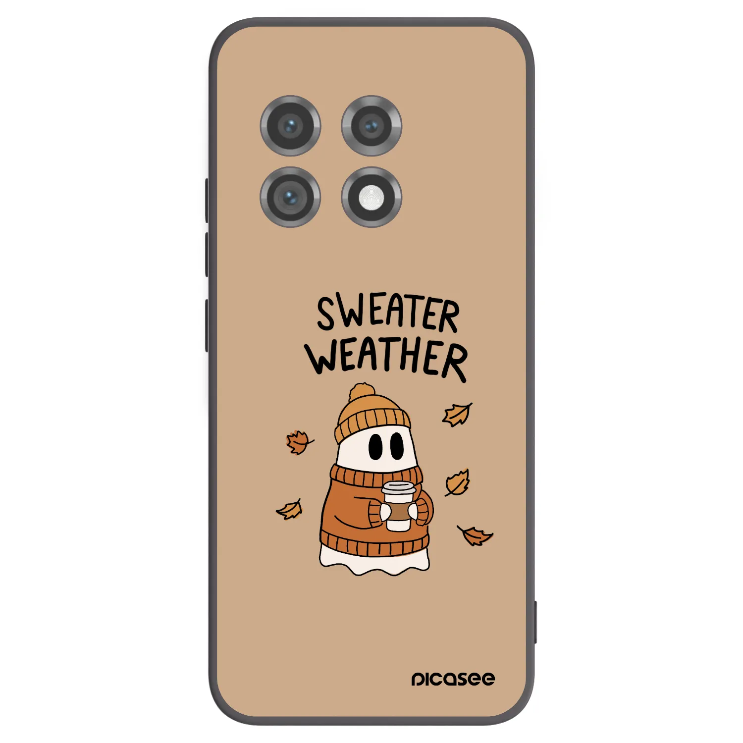 Picasee OnePlus 11 5G Hülle - Schwarzes Silikon - Sweater ghost
