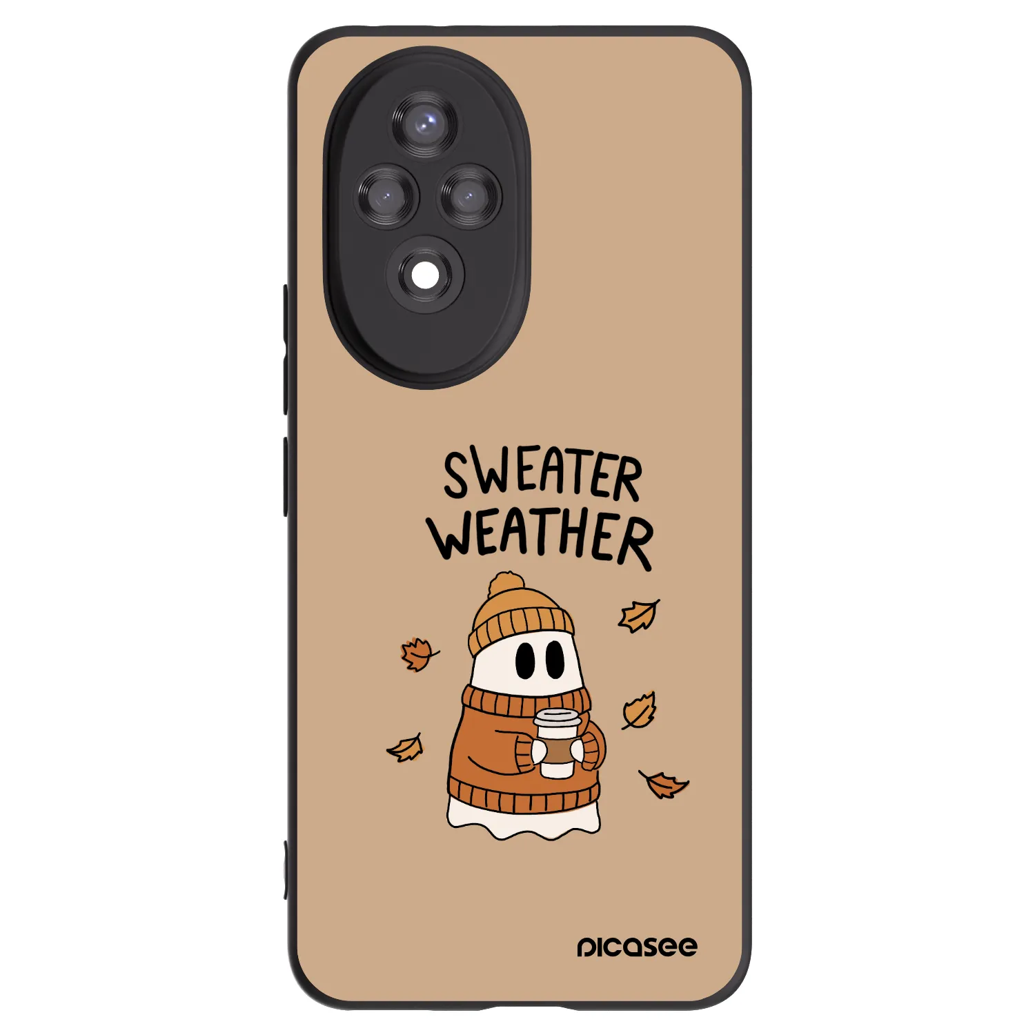 Picasee Honor 200 Pro 5G Hülle - Schwarzes Silikon - Sweater ghost