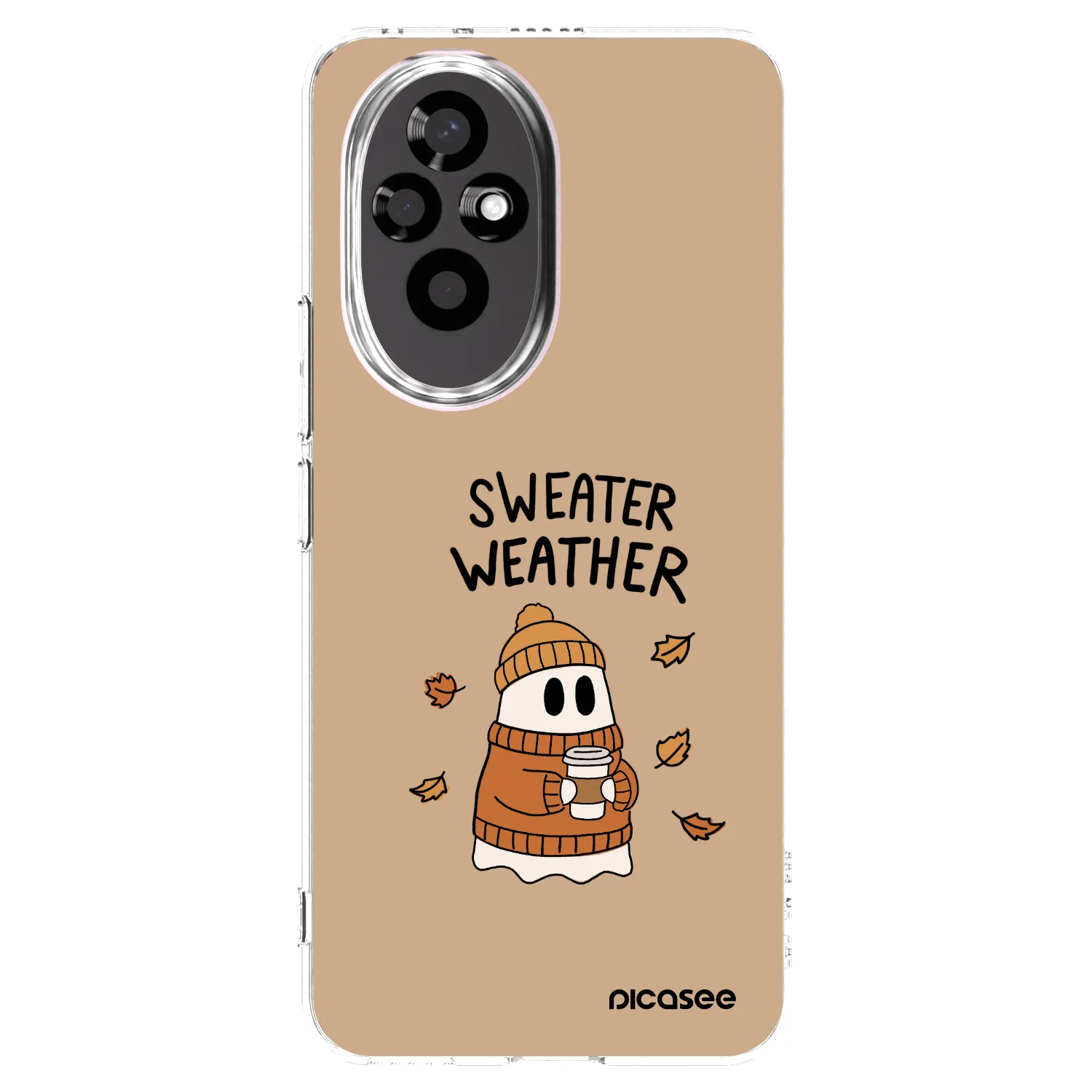Picasee Honor 200 Pro 5G Hülle - Transparentes Silikon - Sweater ghost