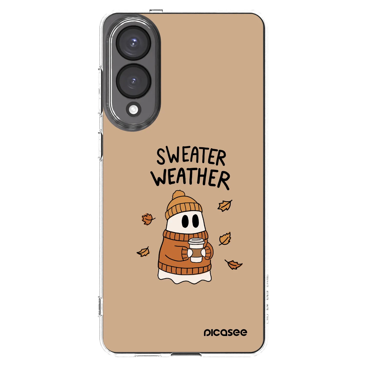 Picasee Samsung Galaxy S25 Edge 5G Hülle - Transparentes Silikon - Sweater ghost