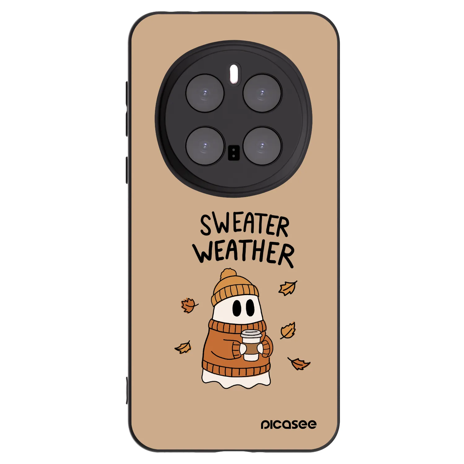 Picasee Honor Magic7 Pro 5G Hülle - Schwarzes Silikon - Sweater ghost