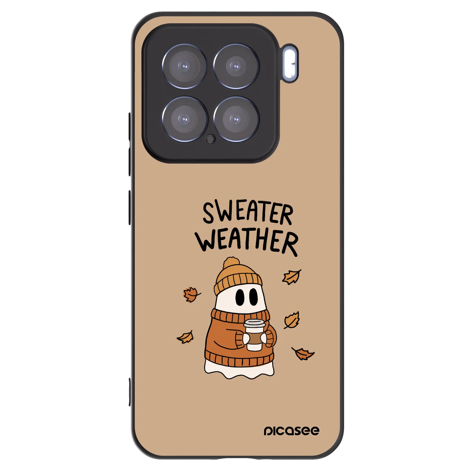 Picasee Xiaomi 15 Hülle - Schwarzes Silikon - Sweater ghost