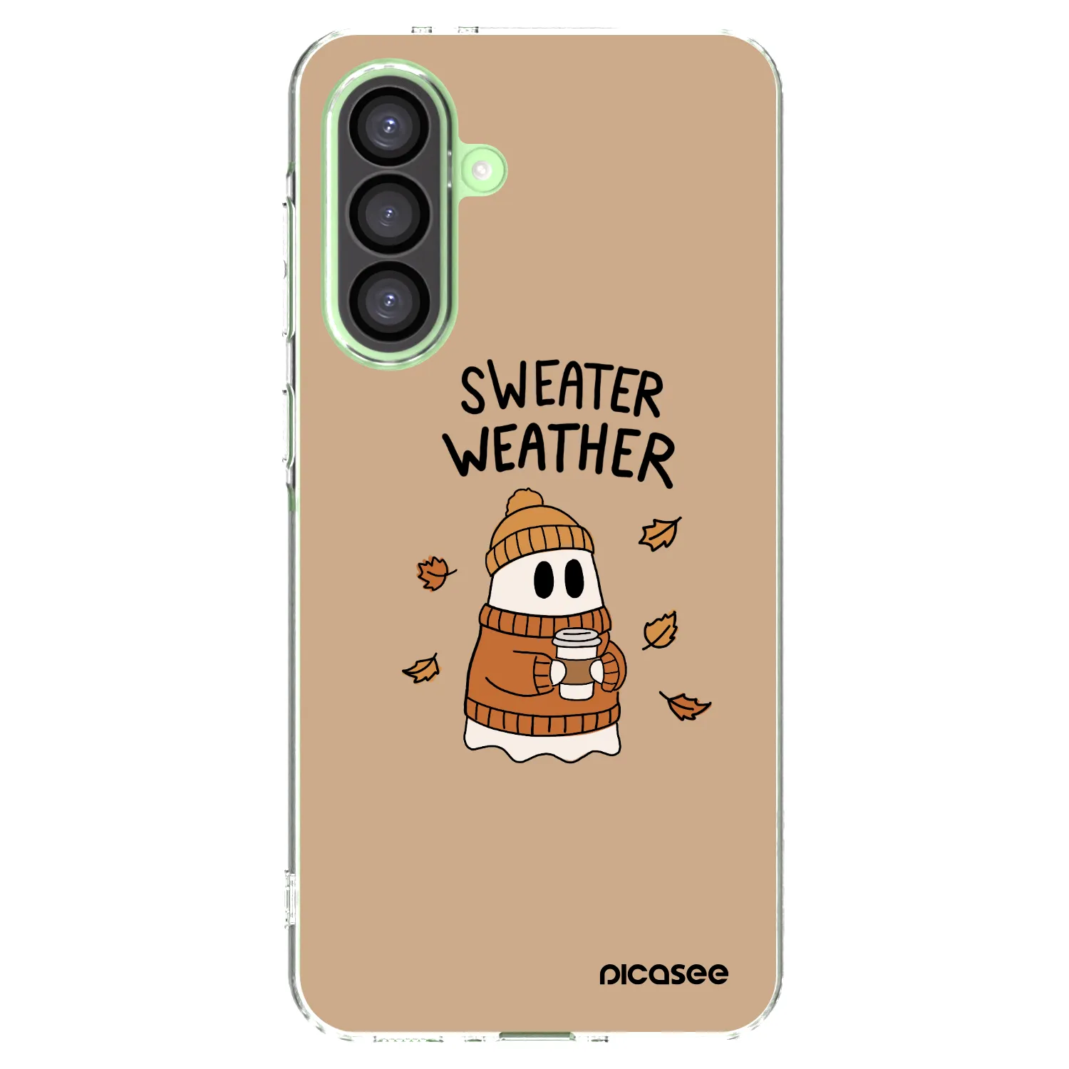 Picasee Samsung Galaxy A26 5G A266B Hülle - Transparentes Silikon - Sweater ghost