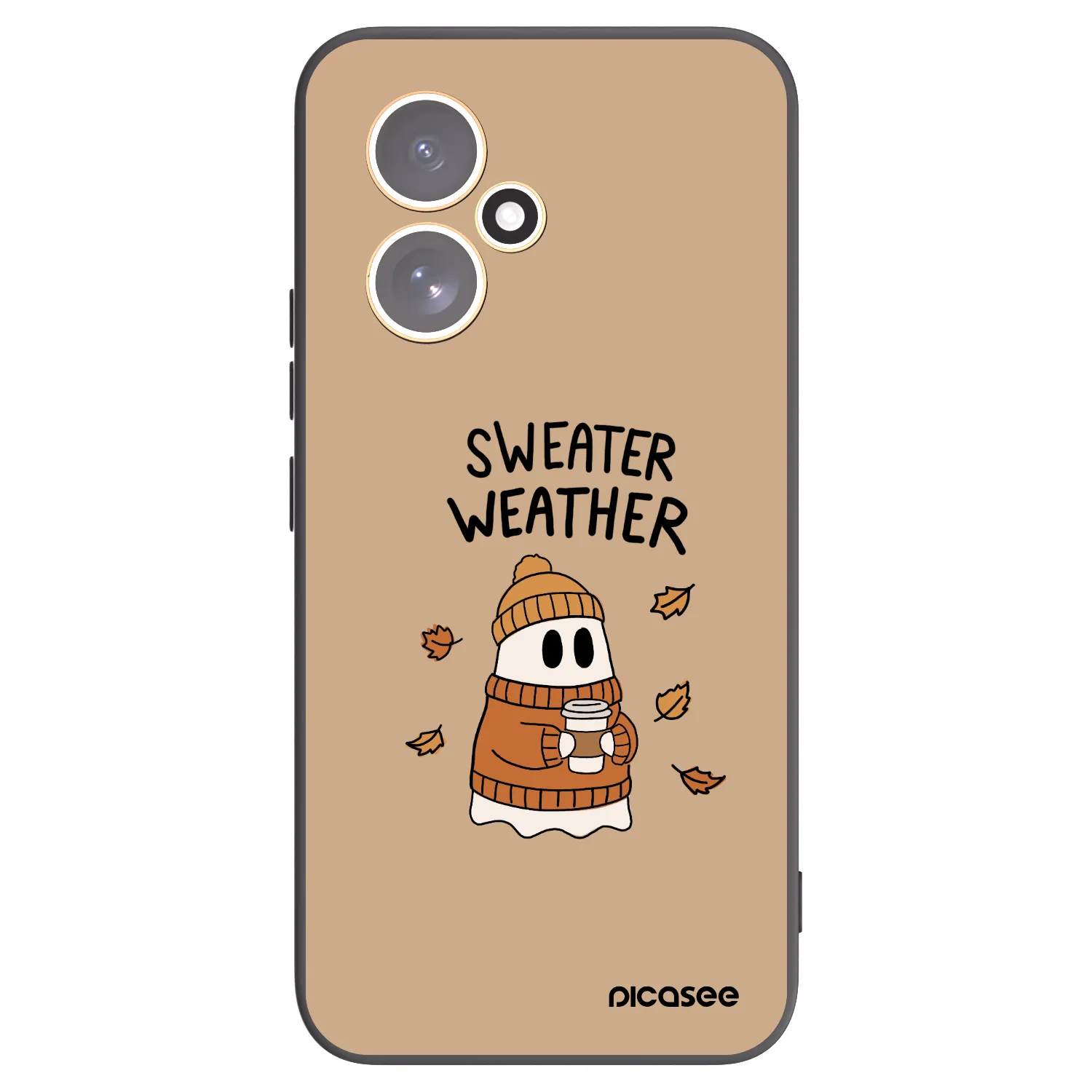 Picasee Honor 400 5G Hülle - Schwarzes Silikon - Sweater ghost