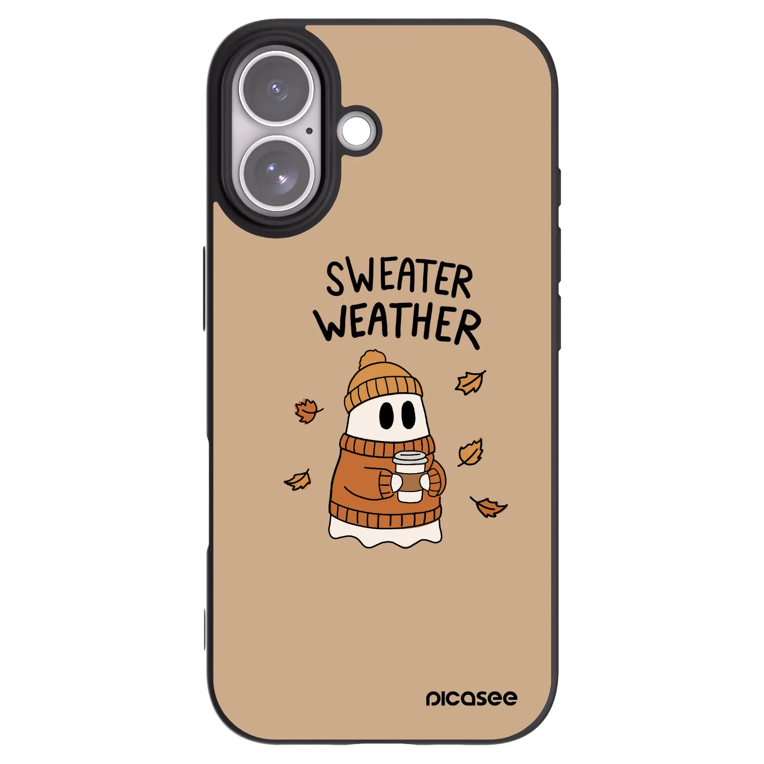 Picasee Apple iPhone 17 Hülle - Schwarzes Silikon - Sweater ghost