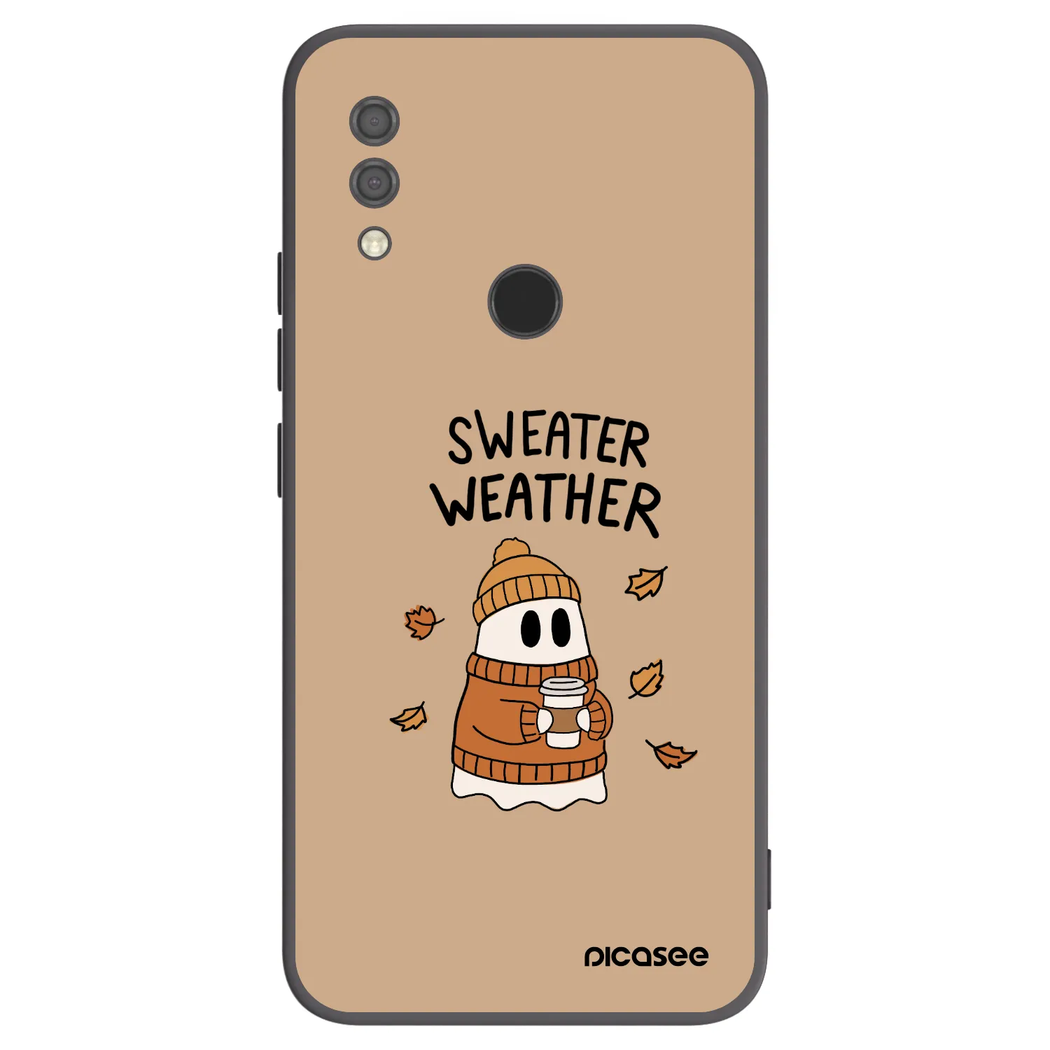 Picasee Xiaomi Redmi 7 Hülle - Schwarzes Silikon - Sweater ghost
