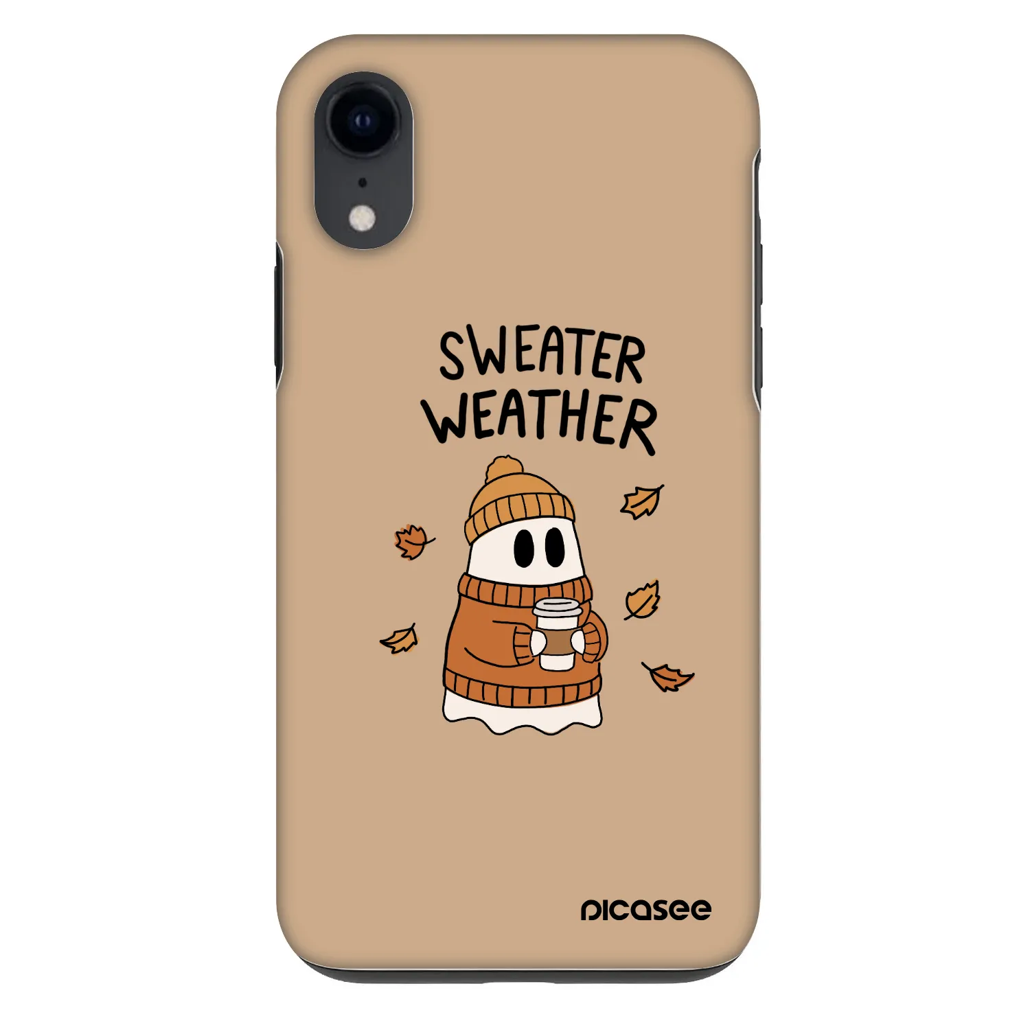 Picasee Fashion Case für Apple iPhone XR - Sweater ghost