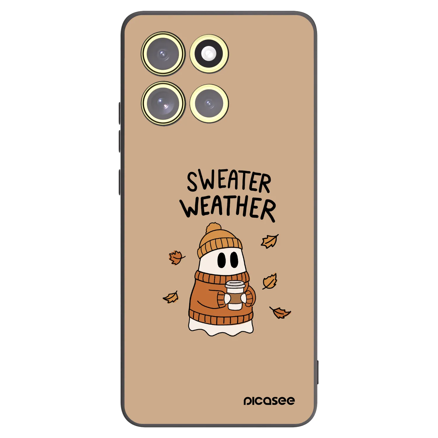 Picasee Motorola Moto G86 5G Hülle - Schwarzes Silikon - Sweater ghost