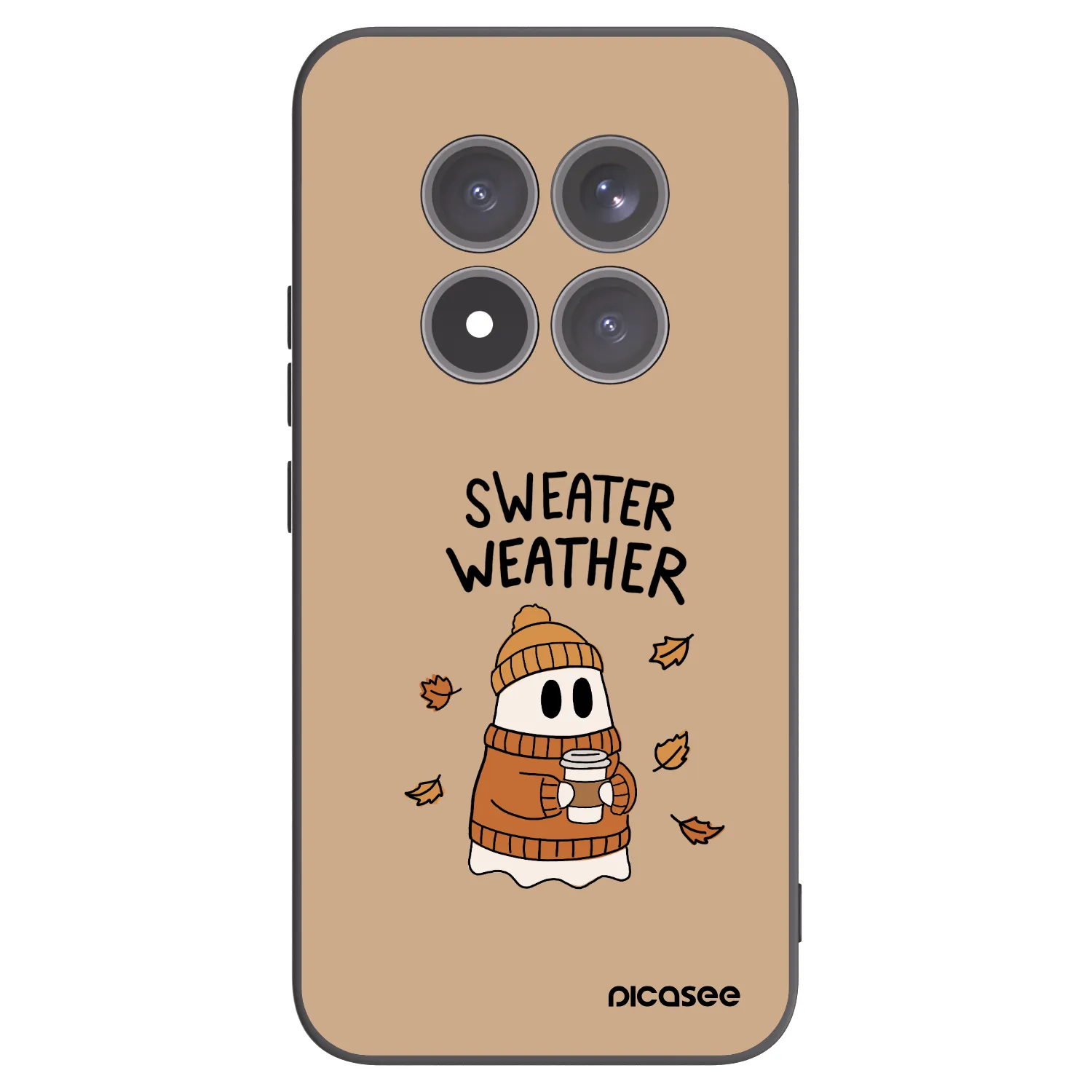 Picasee Xiaomi Redmi Note 15 Pro+ Hülle - Schwarzes Silikon - Sweater ghost