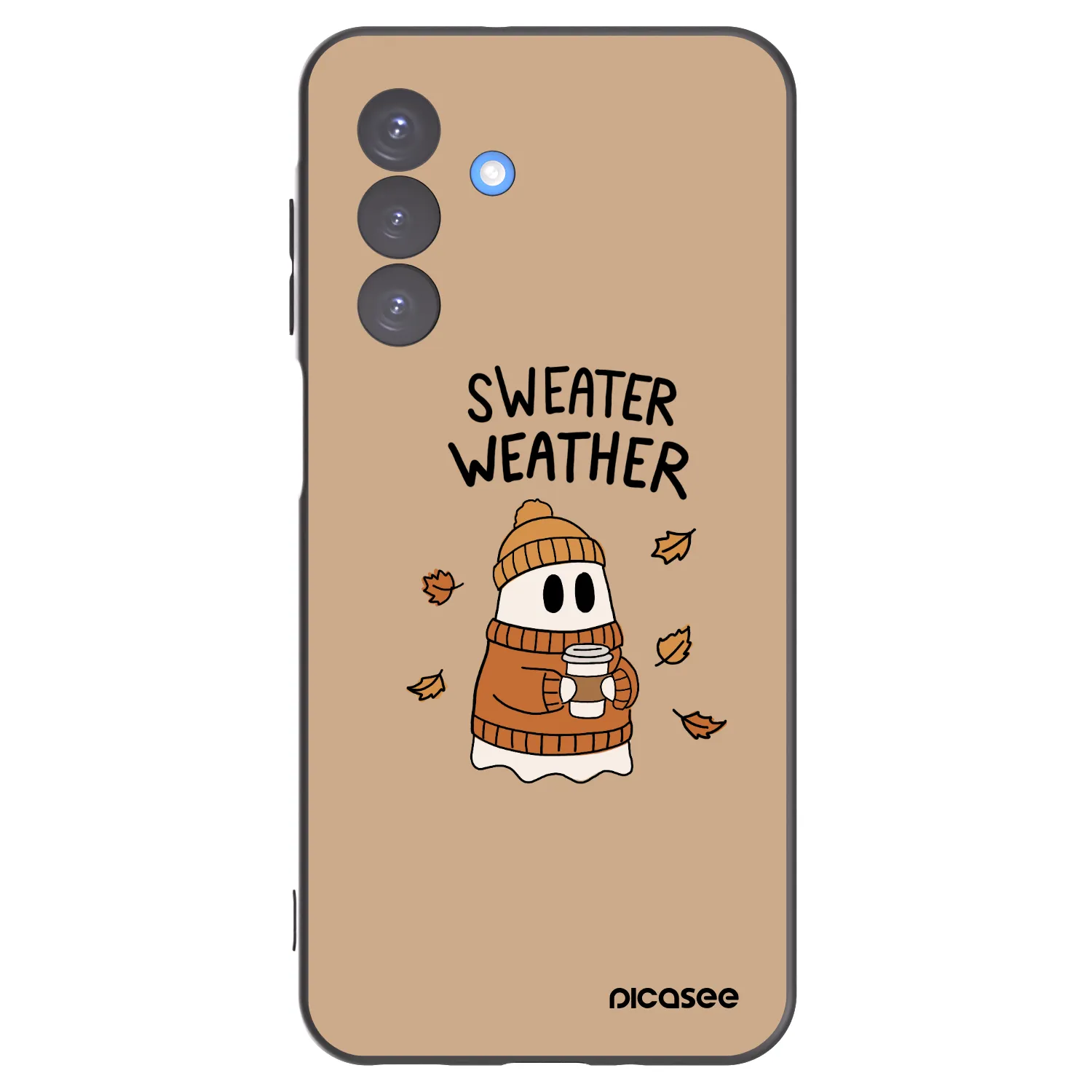 Picasee Samsung Galaxy A17 5G Hülle - Schwarzes Silikon - Sweater ghost