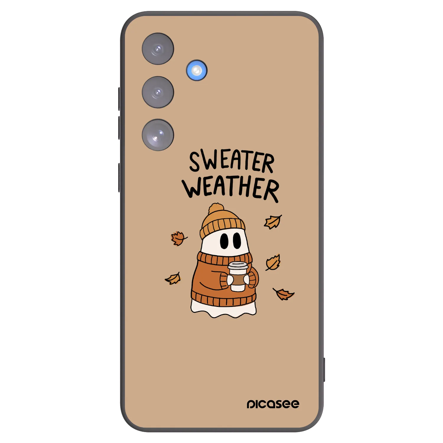 Picasee Samsung Galaxy S25 FE 5G Hülle - Schwarzes Silikon - Sweater ghost