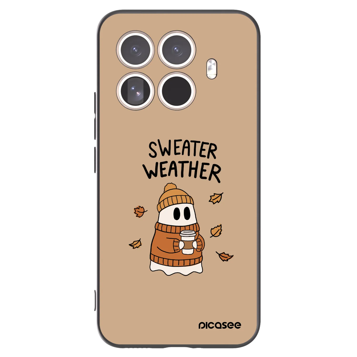 Picasee Xiaomi 15T Pro Hülle - Schwarzes Silikon - Sweater ghost