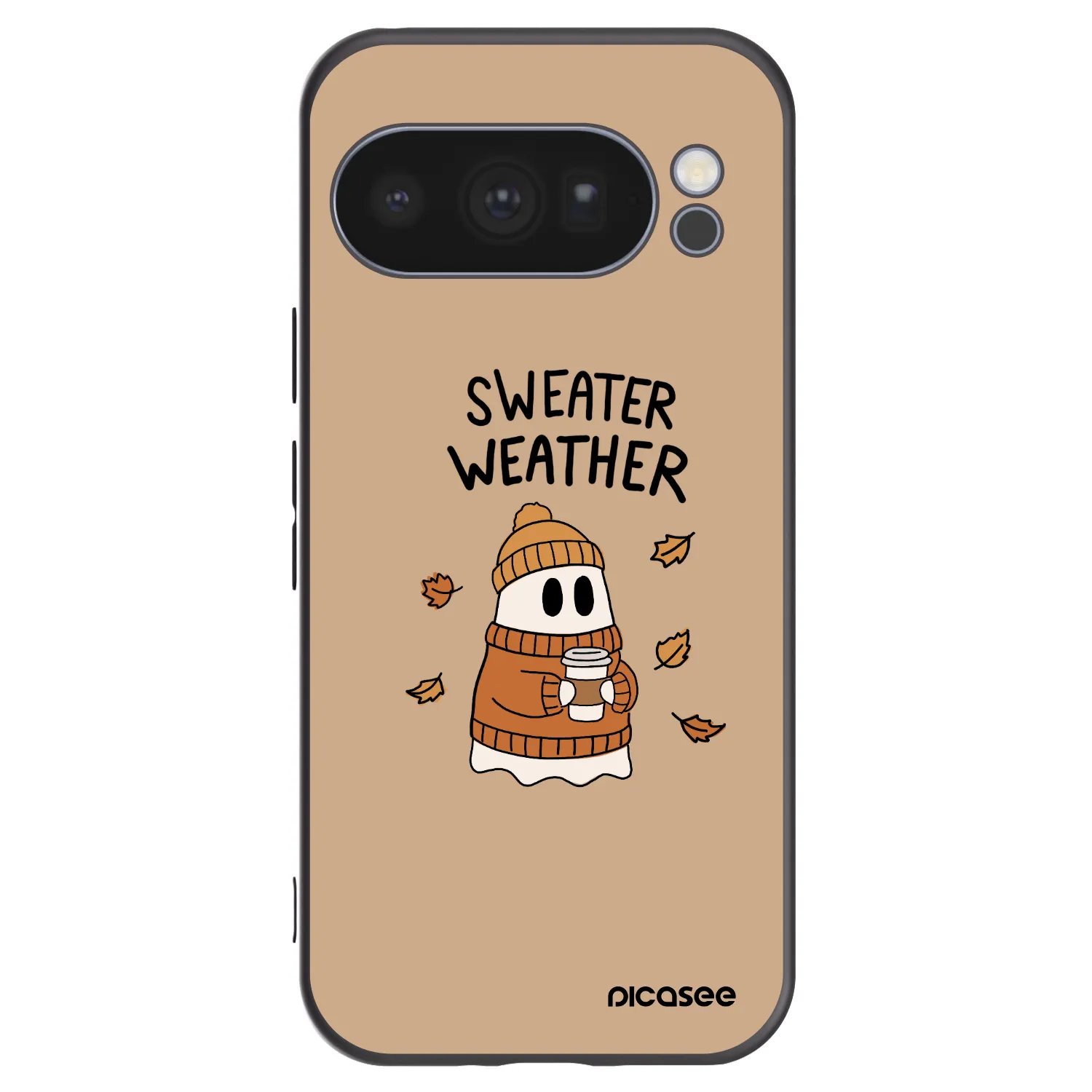Picasee Google Pixel 10 Pro Hülle - Schwarzes Silikon - Sweater ghost