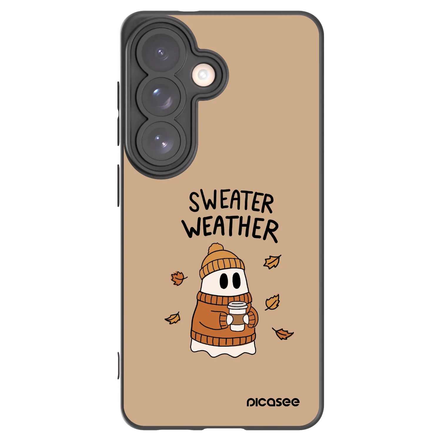 Picasee Samsung Galaxy S26 Hülle - Schwarzes Silikon - Sweater ghost