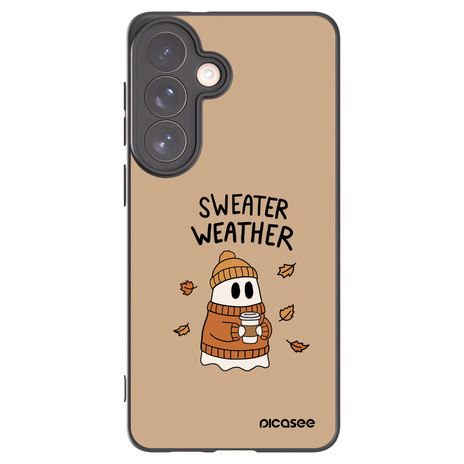 Picasee Samsung Galaxy S26+ Hülle - Schwarzes Silikon - Sweater ghost