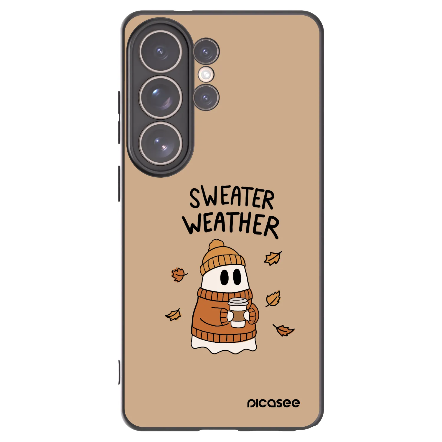 Picasee Samsung Galaxy S26 Ultra Hülle - Schwarzes Silikon - Sweater ghost