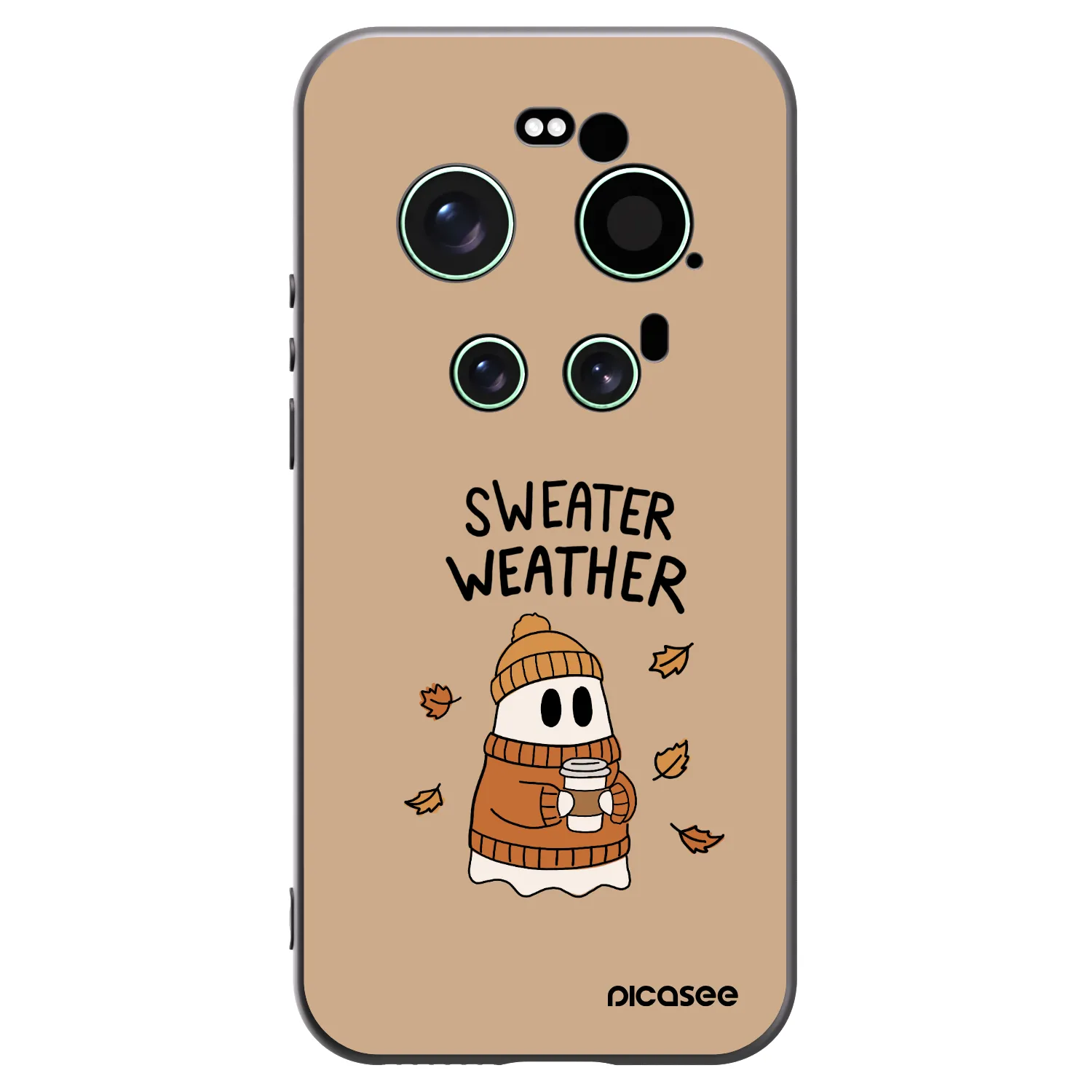 Picasee Xiaomi 17 Ultra Hülle - Schwarzes Silikon - Sweater ghost