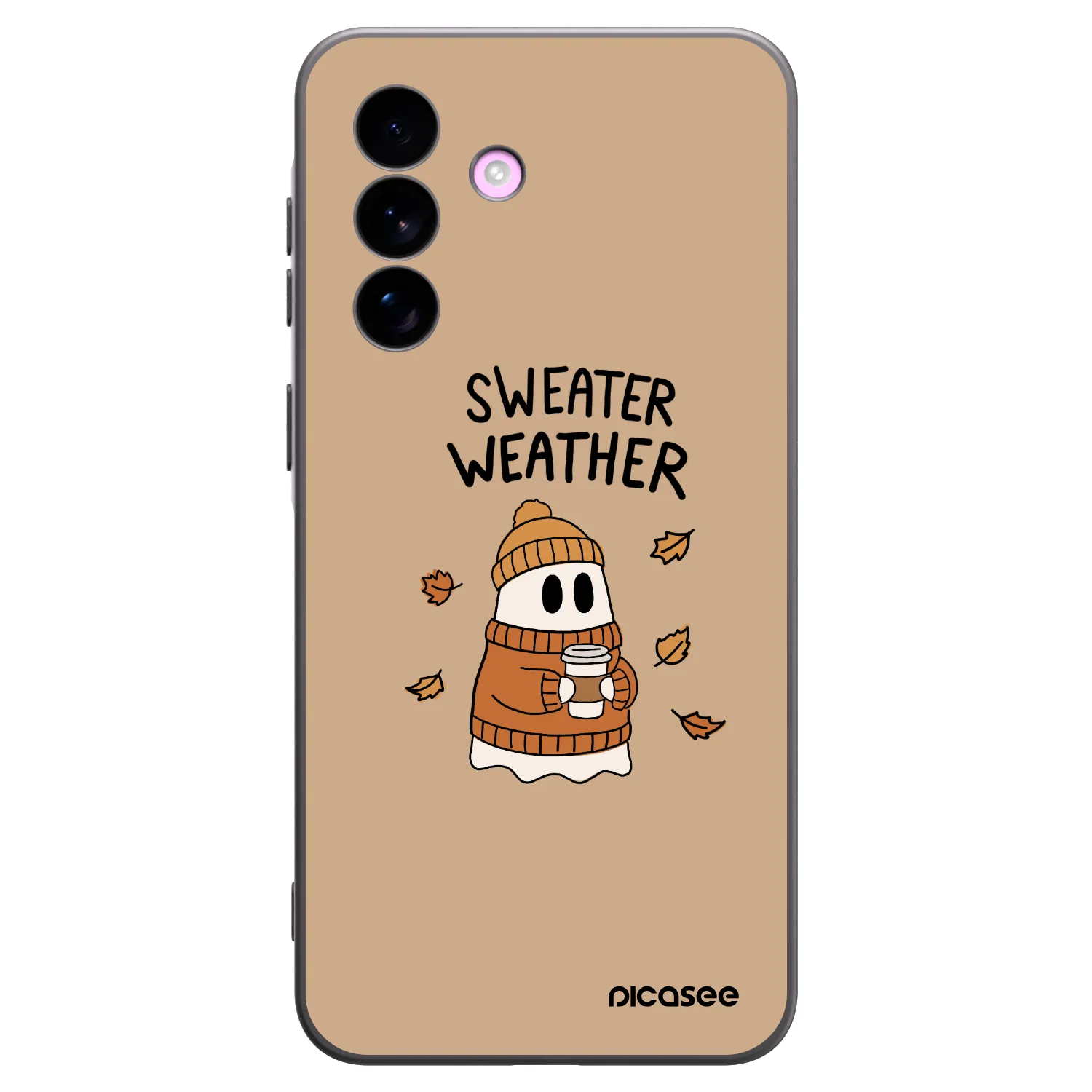 Picasee Samsung Galaxy A57 5G Hülle - Schwarzes Silikon - Sweater ghost