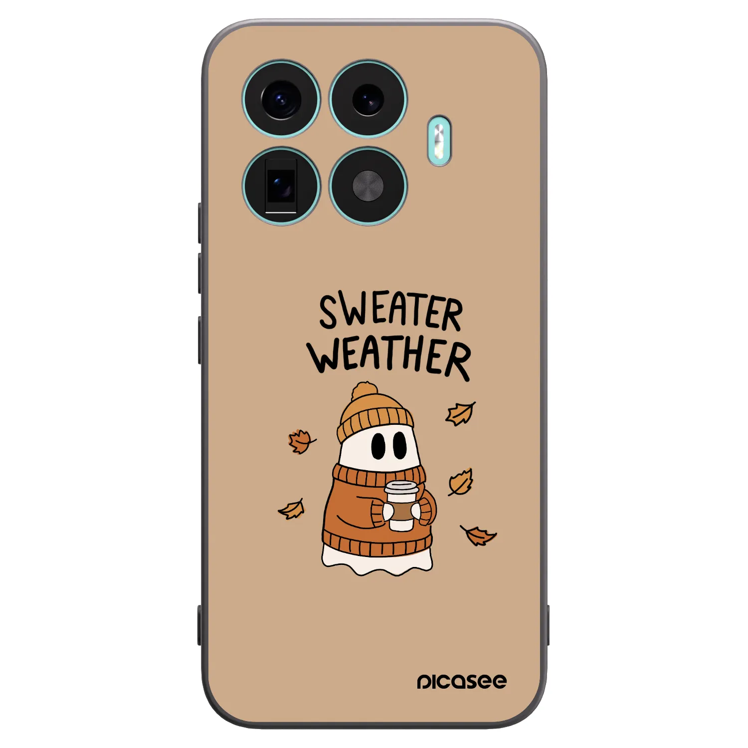Picasee Xiaomi 17T Pro Hülle - Schwarzes Silikon - Sweater ghost