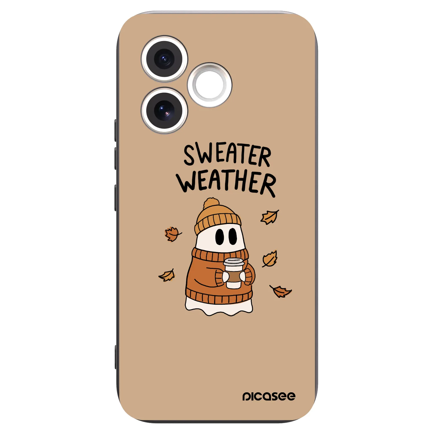 Picasee Honor 600 Lite Hülle - Schwarzes Silikon - Sweater ghost