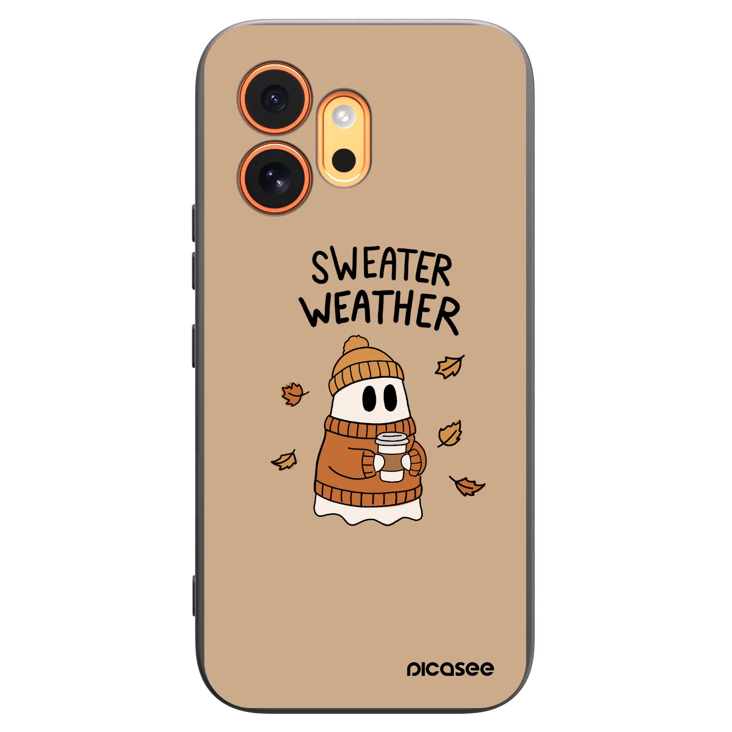 Picasee Honor 600 Hülle - Schwarzes Silikon - Sweater ghost