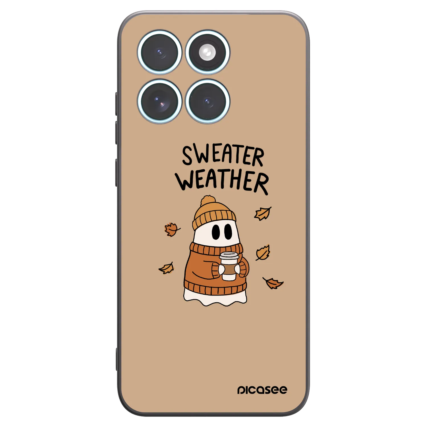 Picasee Motorola Edge 70 Fusion Hülle - Schwarzes Silikon - Sweater ghost