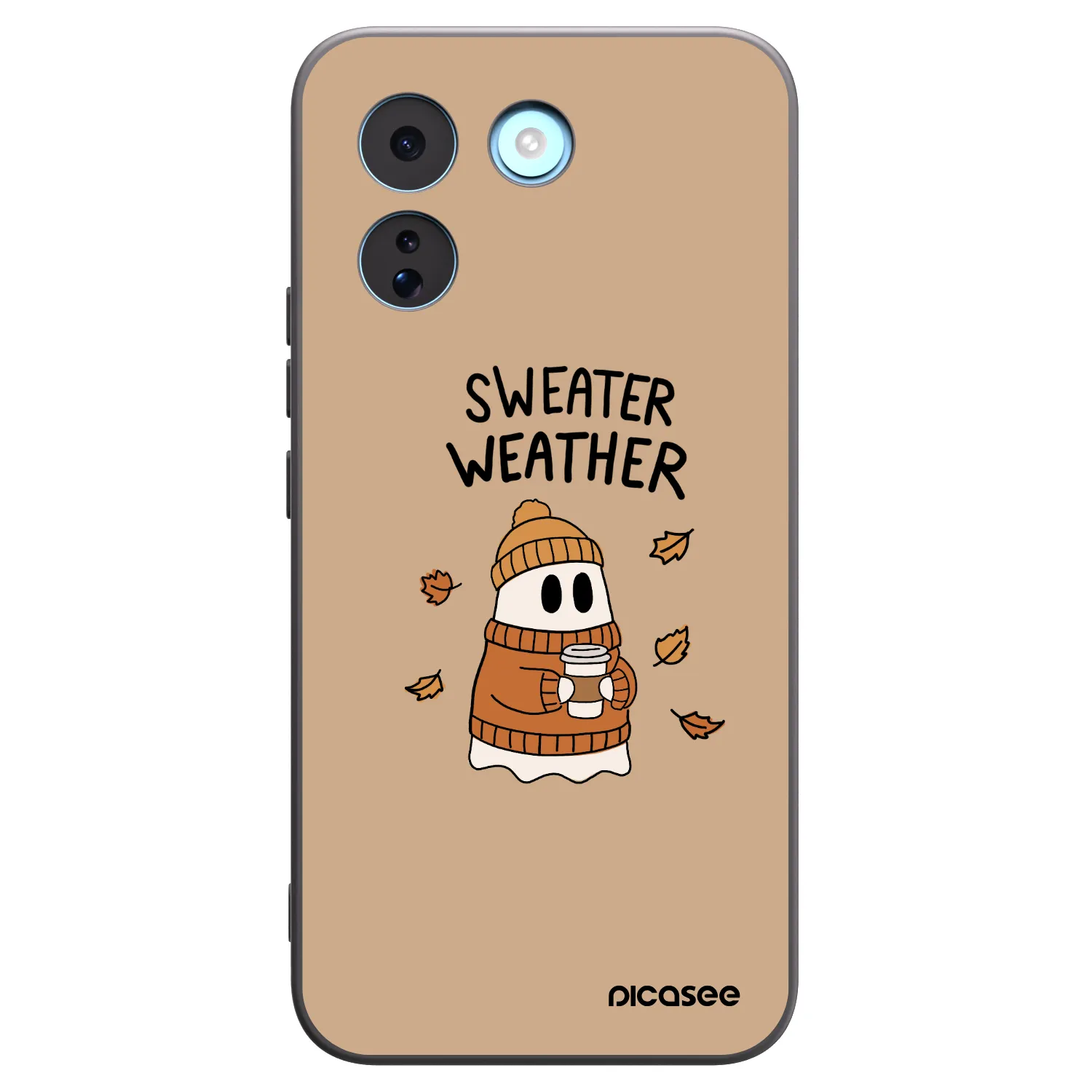 Picasee Xiaomi Redmi Note 17 Pro MAX 5G Hülle - Schwarzes Silikon - Sweater ghost