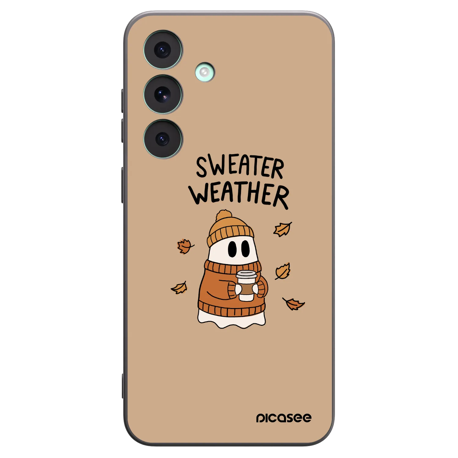 Picasee Samsung Galaxy S26 FE Hülle - Schwarzes Silikon - Sweater ghost