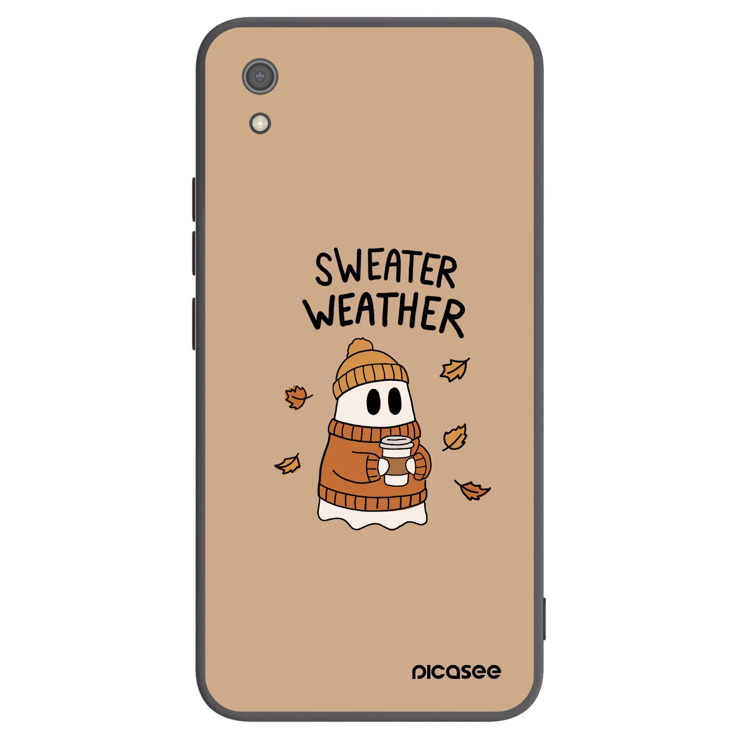 Picasee Xiaomi Redmi 7A Hülle - Schwarzes Silikon - Sweater ghost