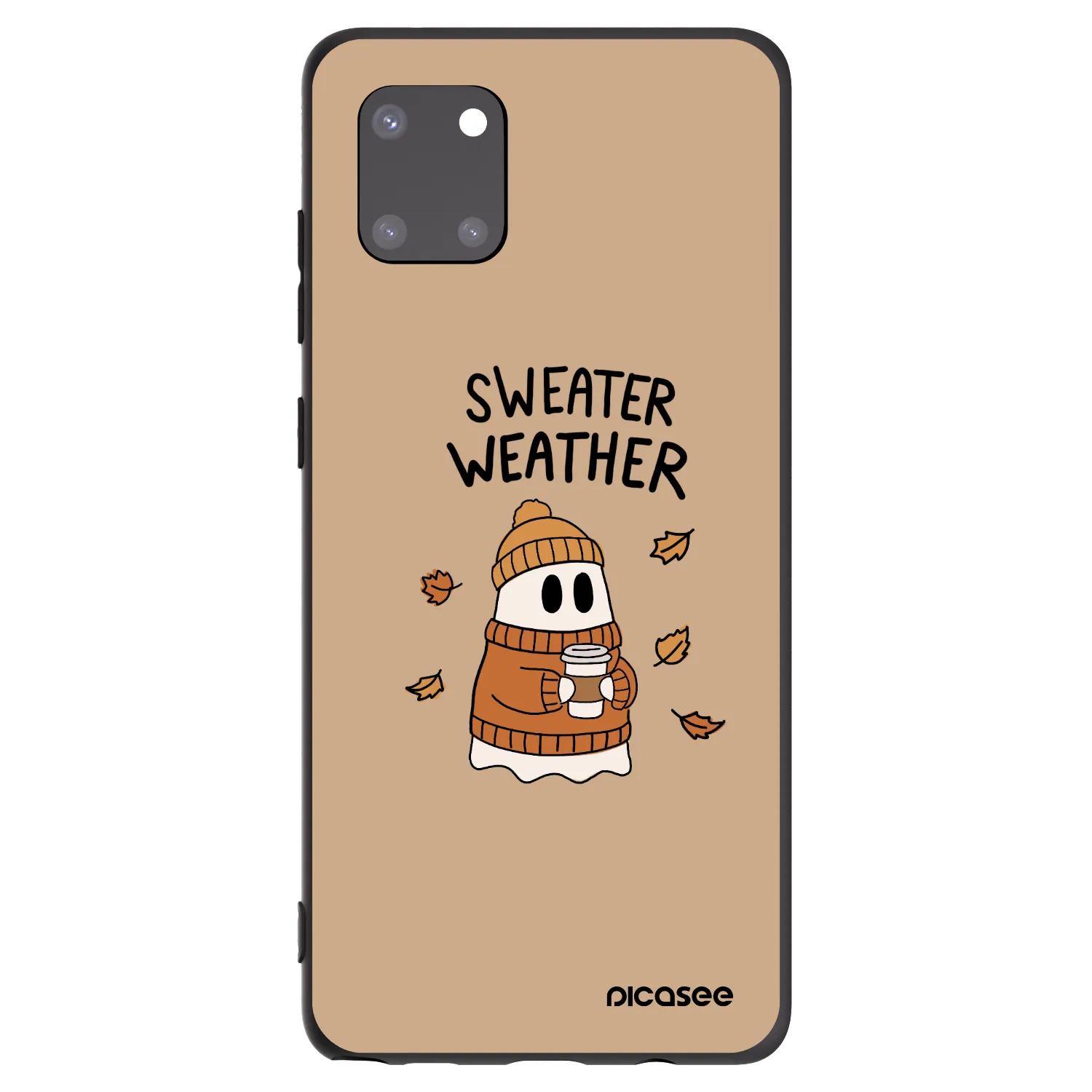 Picasee Samsung Galaxy Note 10 Lite N770F Hülle - Schwarzes Silikon - Sweater ghost
