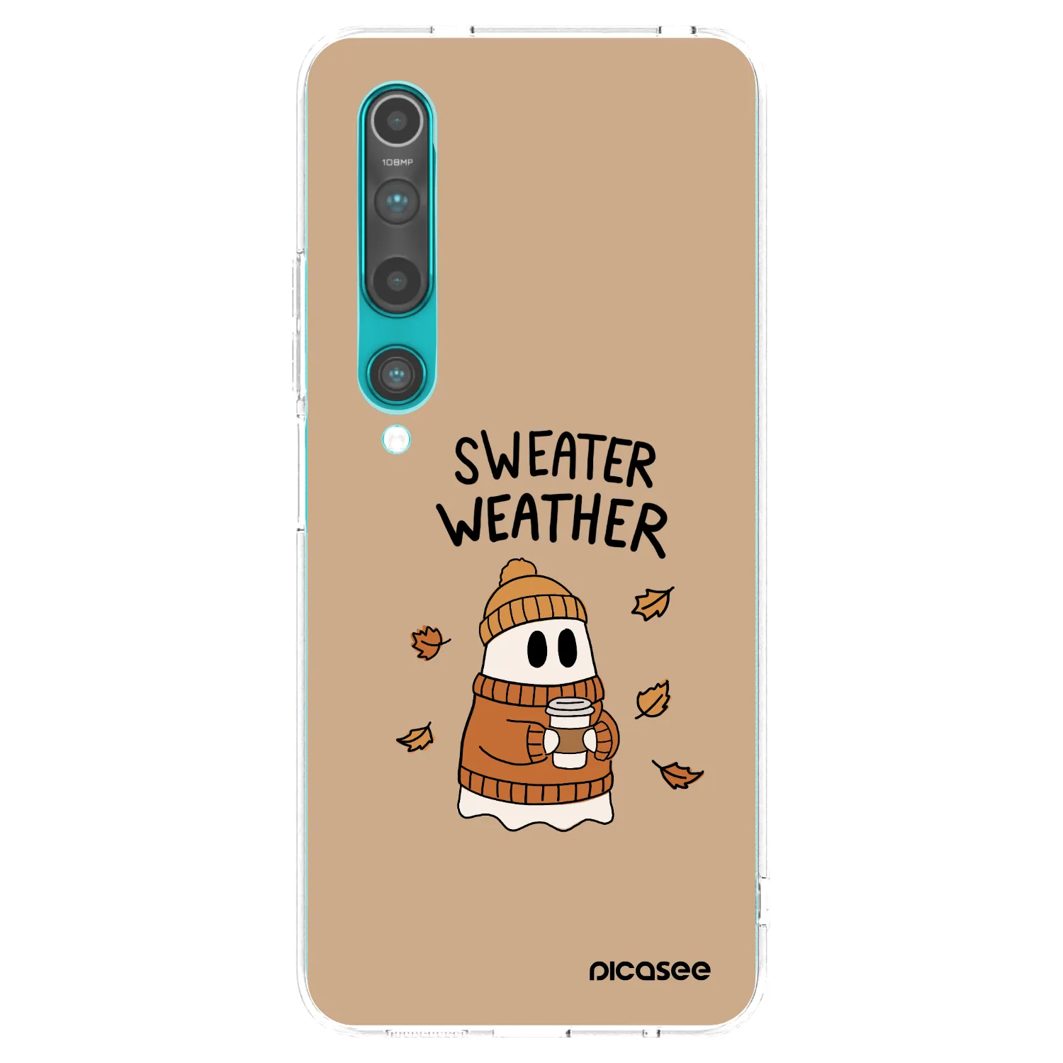 Picasee Xiaomi Mi 10 Hülle - Transparentes Silikon - Sweater ghost