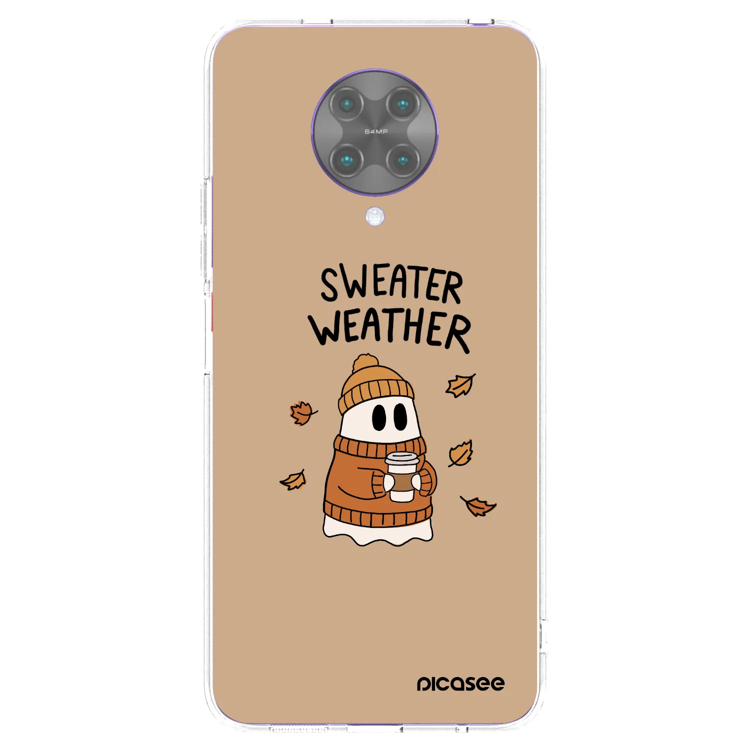 Picasee Xiaomi Poco F2 Pro Hülle - Transparentes Silikon - Sweater ghost