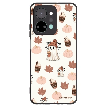 Picasee Honor X7a Hülle - Schwarzes Silikon - Pumpkin spice