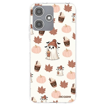 Picasee Xiaomi Redmi 12 5G Hülle - Transparentes Silikon - Pumpkin spice