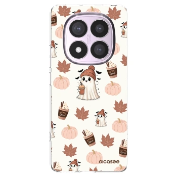 Picasee Xiaomi Redmi Note 14 Pro 5G Hülle - Transparentes Silikon - Pumpkin spice
