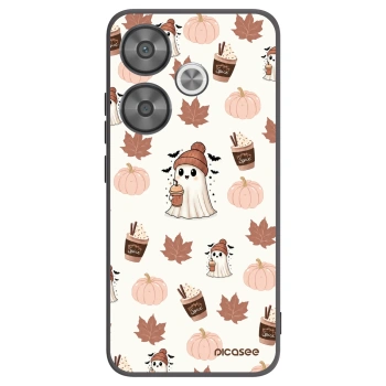 Picasee Xiaomi Poco F6 Hülle - Schwarzes Silikon - Pumpkin spice
